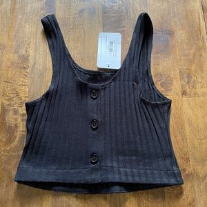 Assembly Cropped Henley Tank